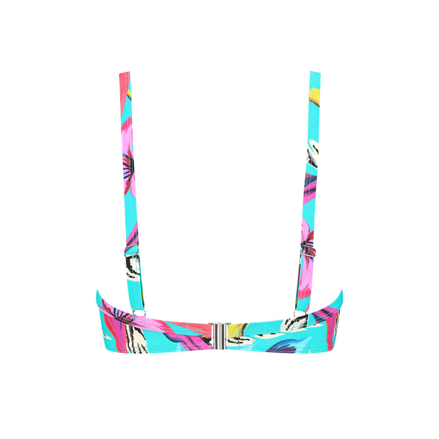Cyell niet-voorgevormde beugel bikinitop turquoise roze