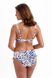 thumbnail: Cyell niet-voorgevormde beugel bikinitop zand/donkerblauw/roze