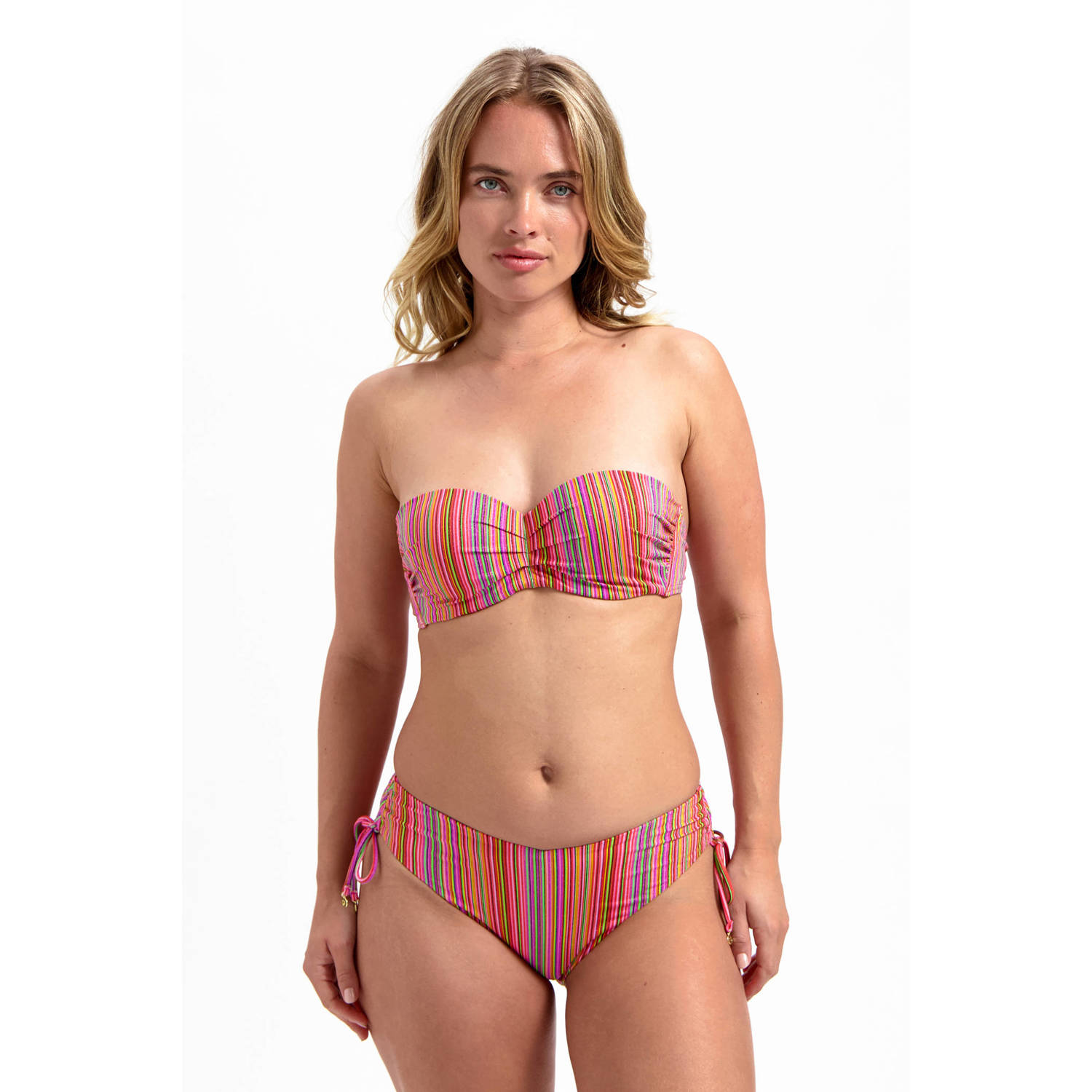 Cyell high waist bikinibroekje oranje multi