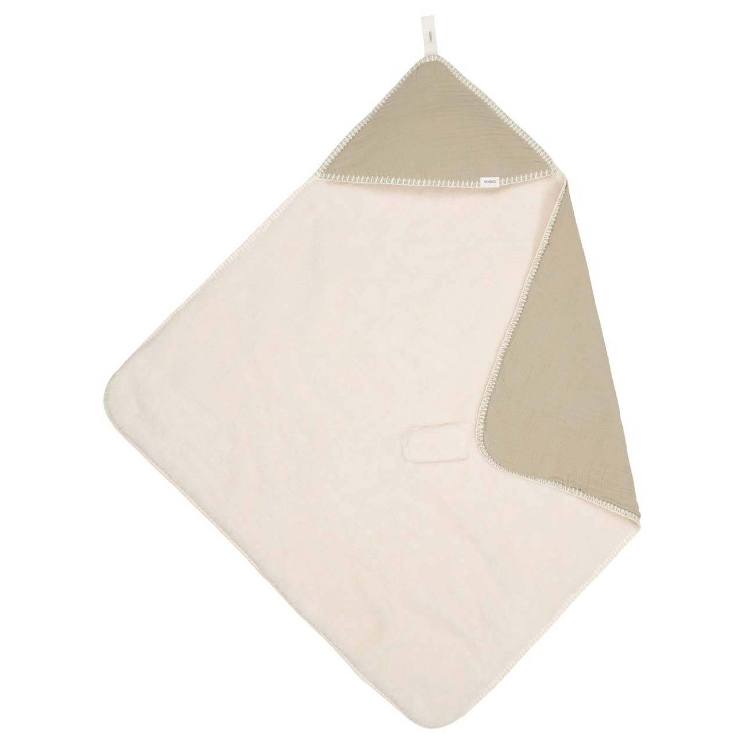 Koeka omslagdoek Faro met teddy groen