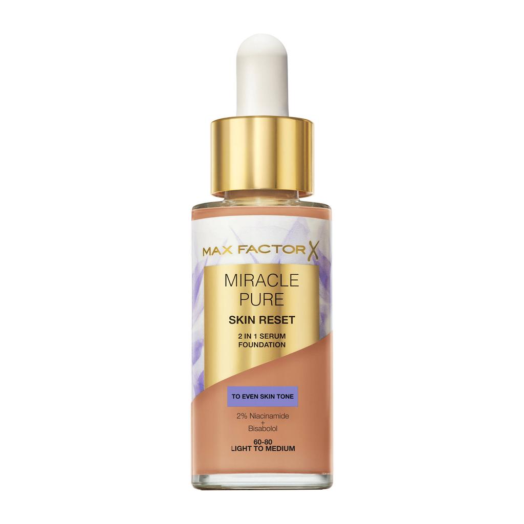 Max Factor Miracle Pure Skin Reset 2-in-1 Serum foundation - 60-80 Light to Medium