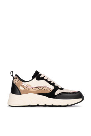 Carocel chunky sneakers zwart/beige