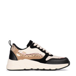 Carocel chunky sneakers zwart/beige