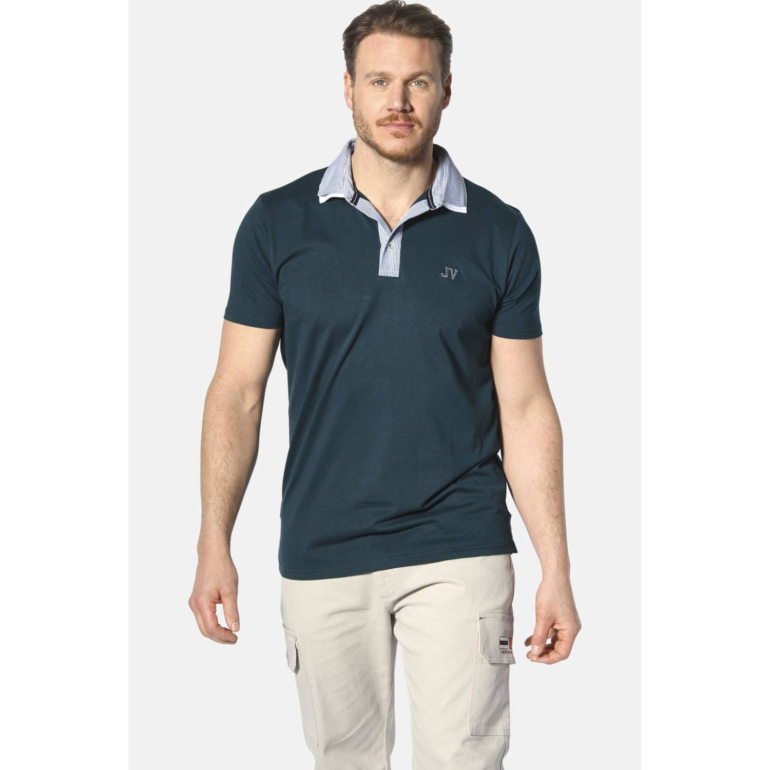 Jan Vanderstorm polo DANHY Plus Size petrol