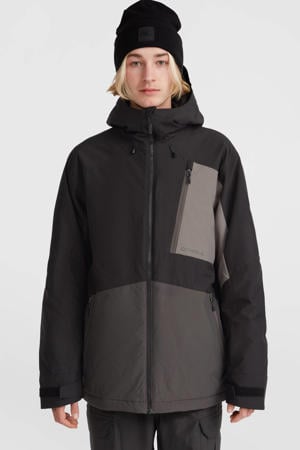 ski-jas HAMMER BLOCK zwart/donkergrijs/beige