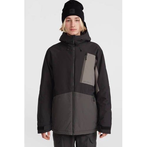 O'Neill ski-jas HAMMER BLOCK zwart/donkergrijs/beige afbeelding