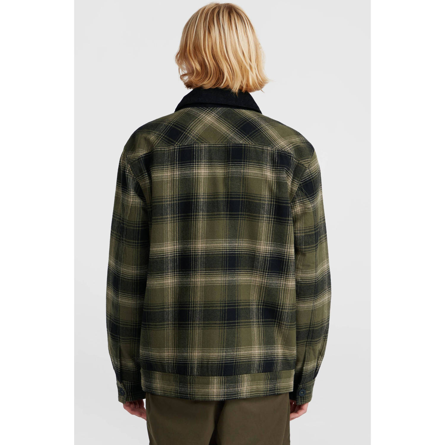 O'Neill geruit flanellen overshirt groen