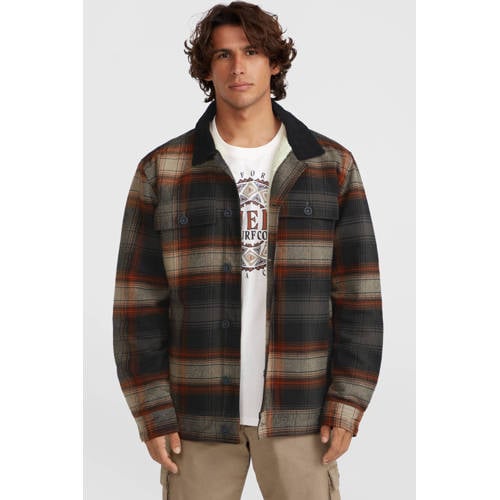 O'Neill geruit flanellen overshirt bruin afbeelding