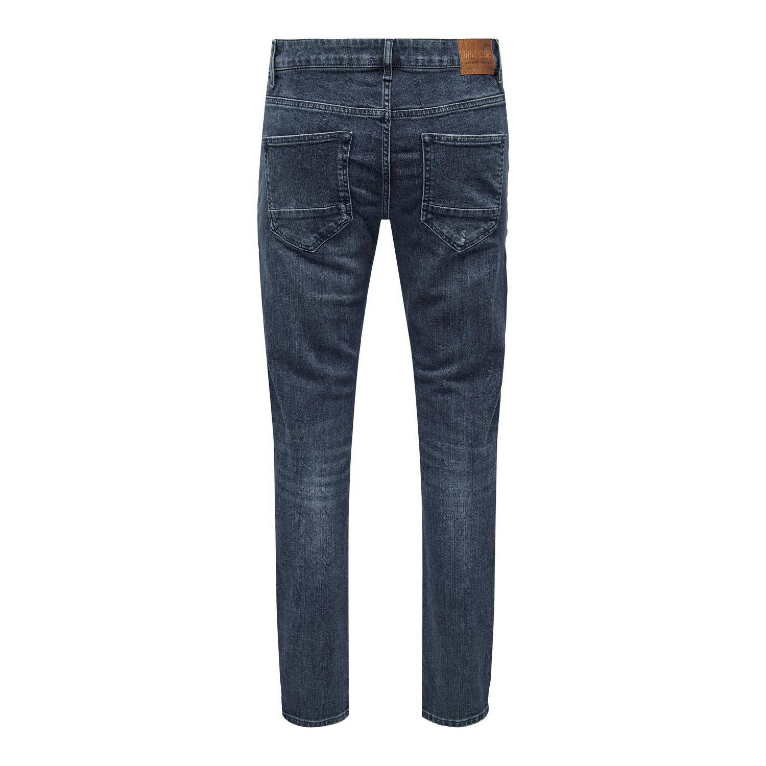 ONLY & SONS regular fit jeans ONSWEFT donkerblauw