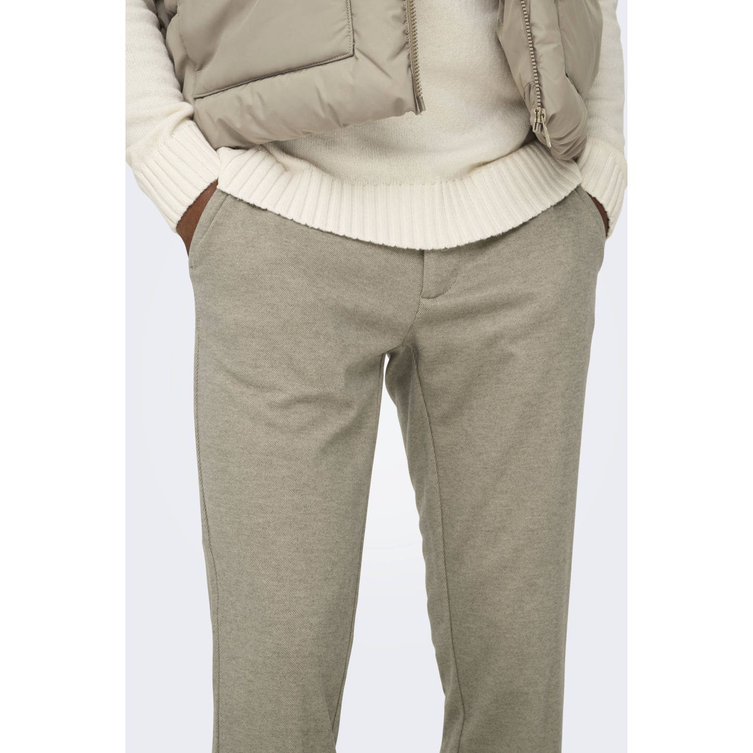 Only & Sons Chino met Franse steekzakken model 'MARK'