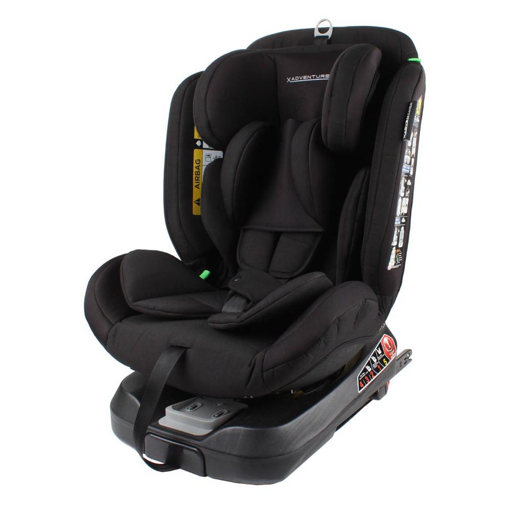 Xadventure Autostoel Groep 0/1/2/3 Supreme I-Size Zwart