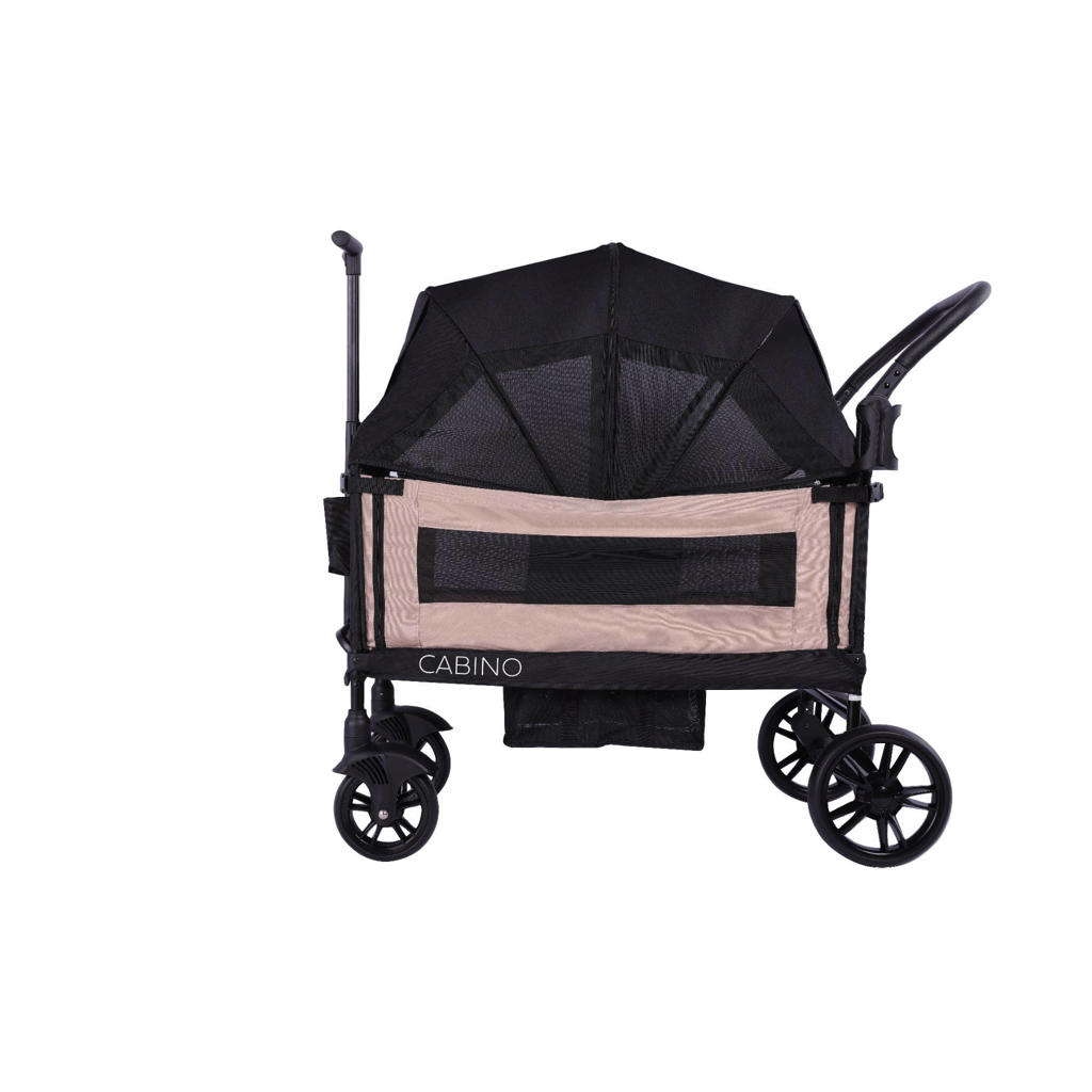 Cabino Cabino Bolderkar Waggie Zwart En Taupe