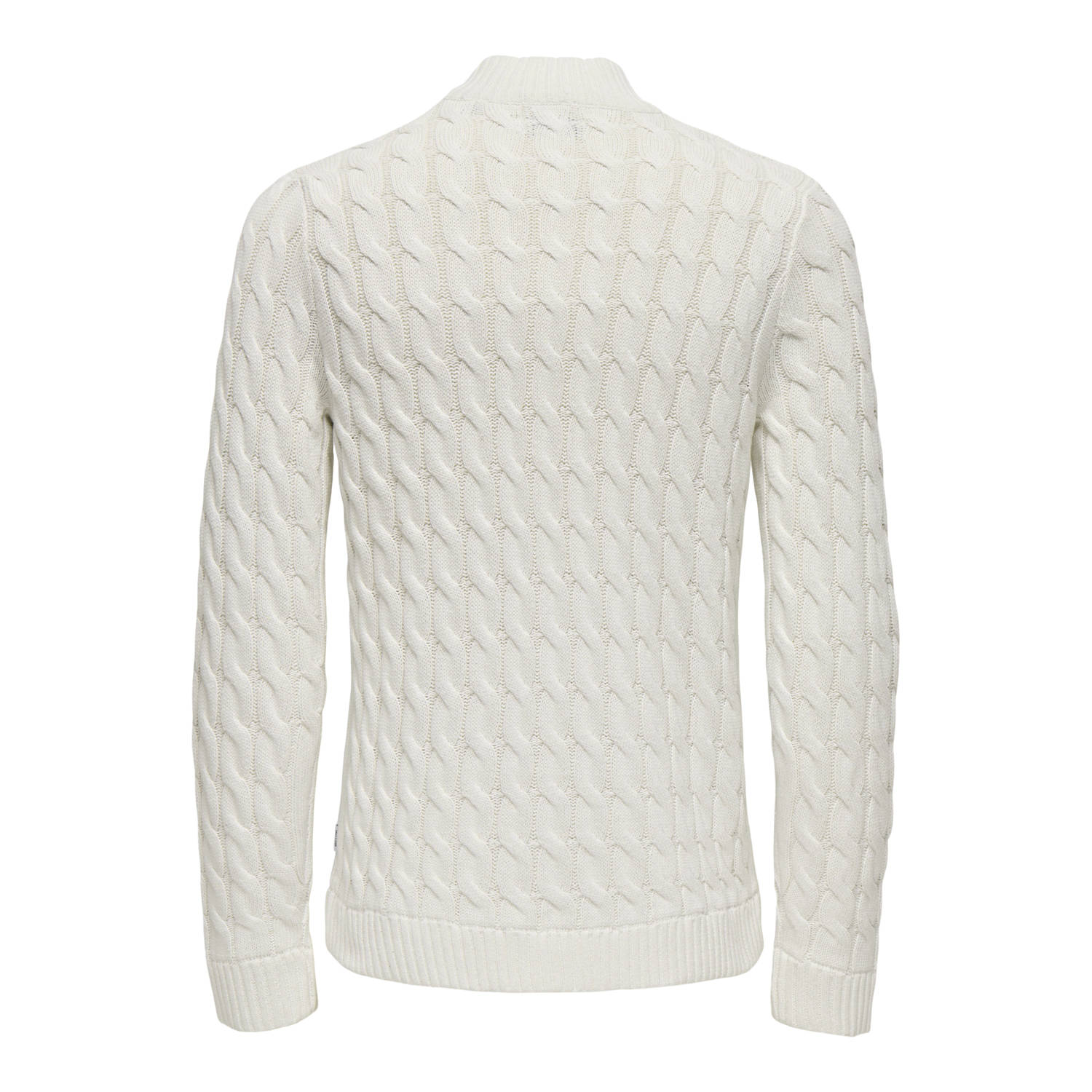 ONLY & SONS gebreide trui ecru