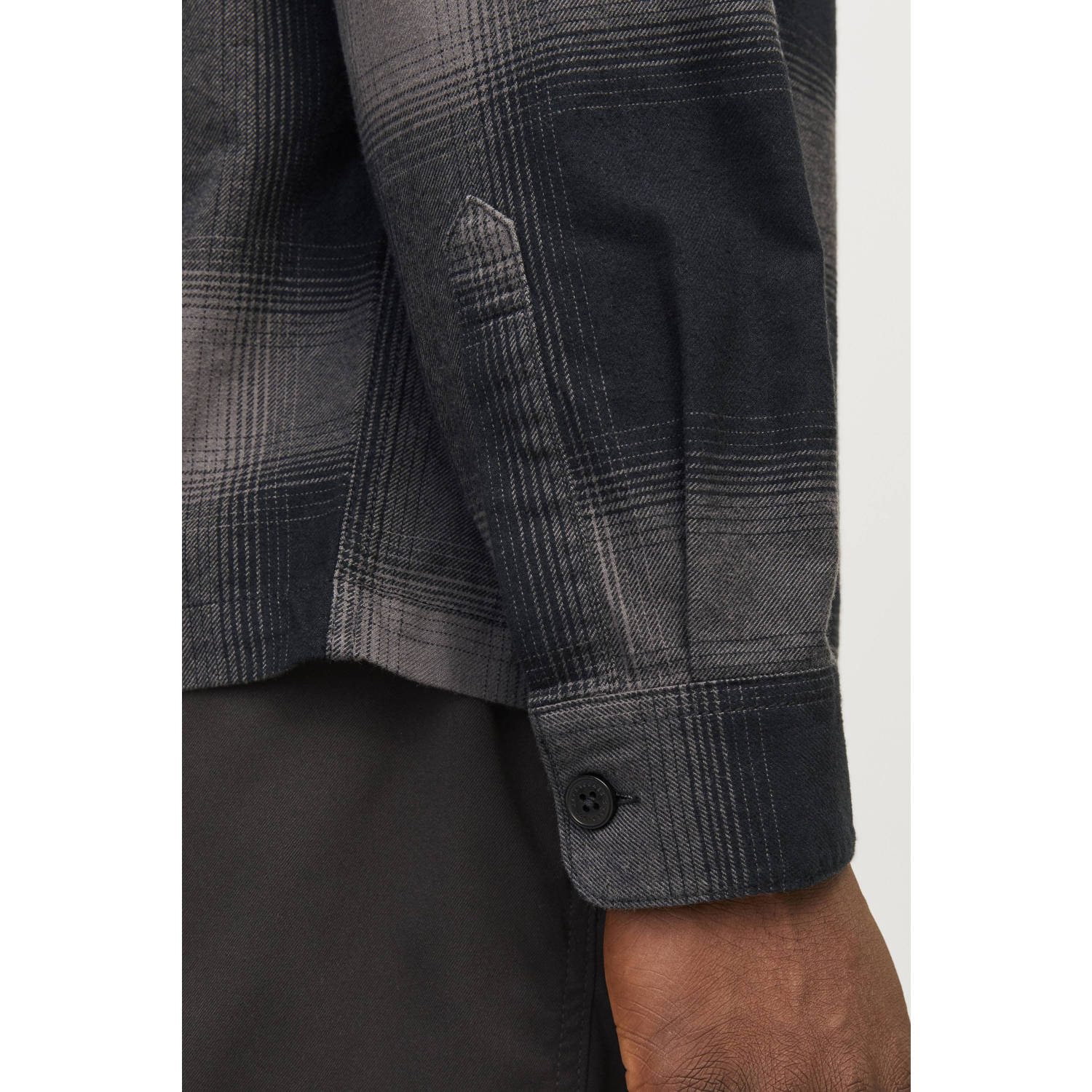 JACK & JONES CORE geruit overshirt JCOCHARLIE bruin