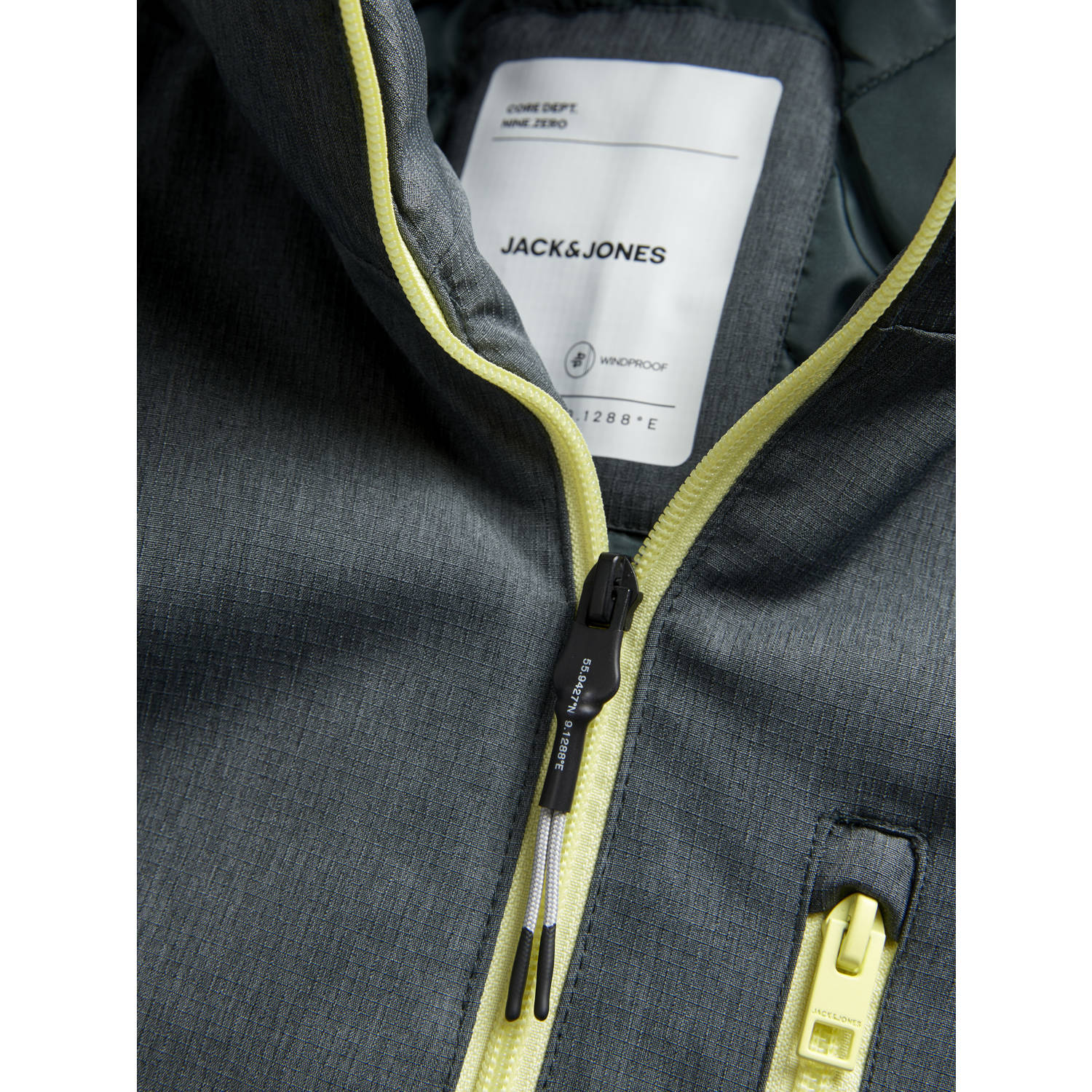 JACK & JONES CORE gewatteerde jas JCOLAND donkergroen