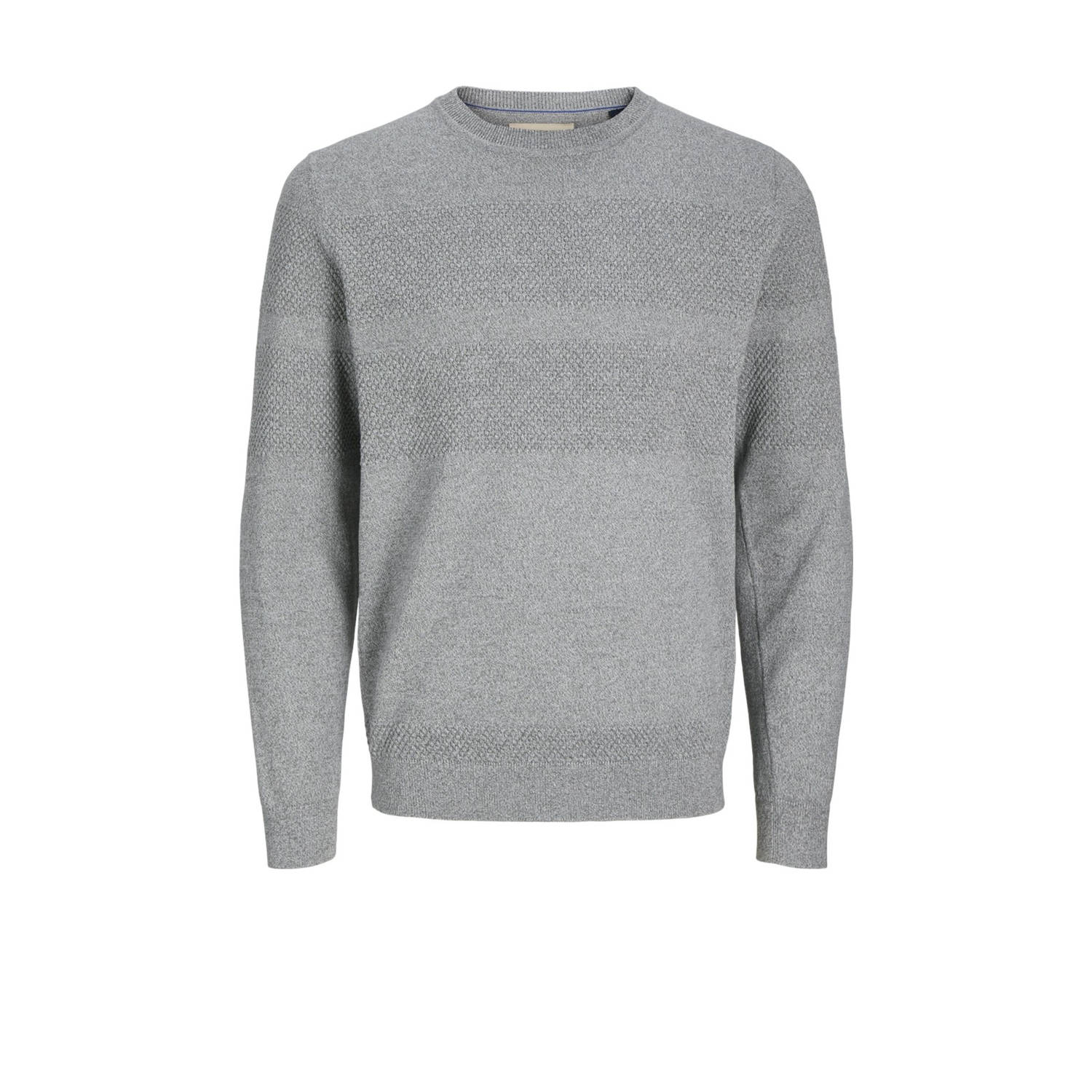 JACK & JONES PREMIUM gebreide trui JPRBLUNOAH grijs