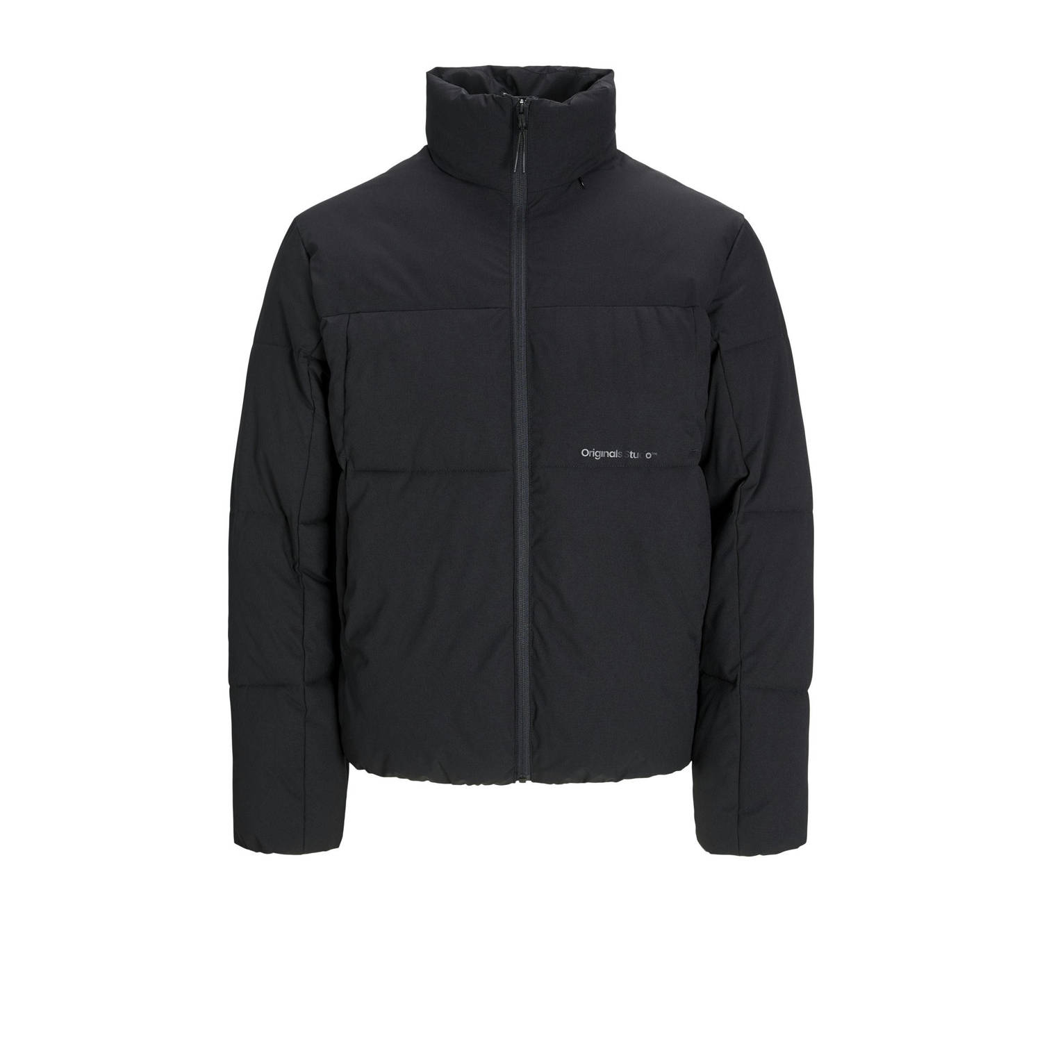 JACK & JONES ORIGINALS gewatteerde jas JORVESTERBRO zwart