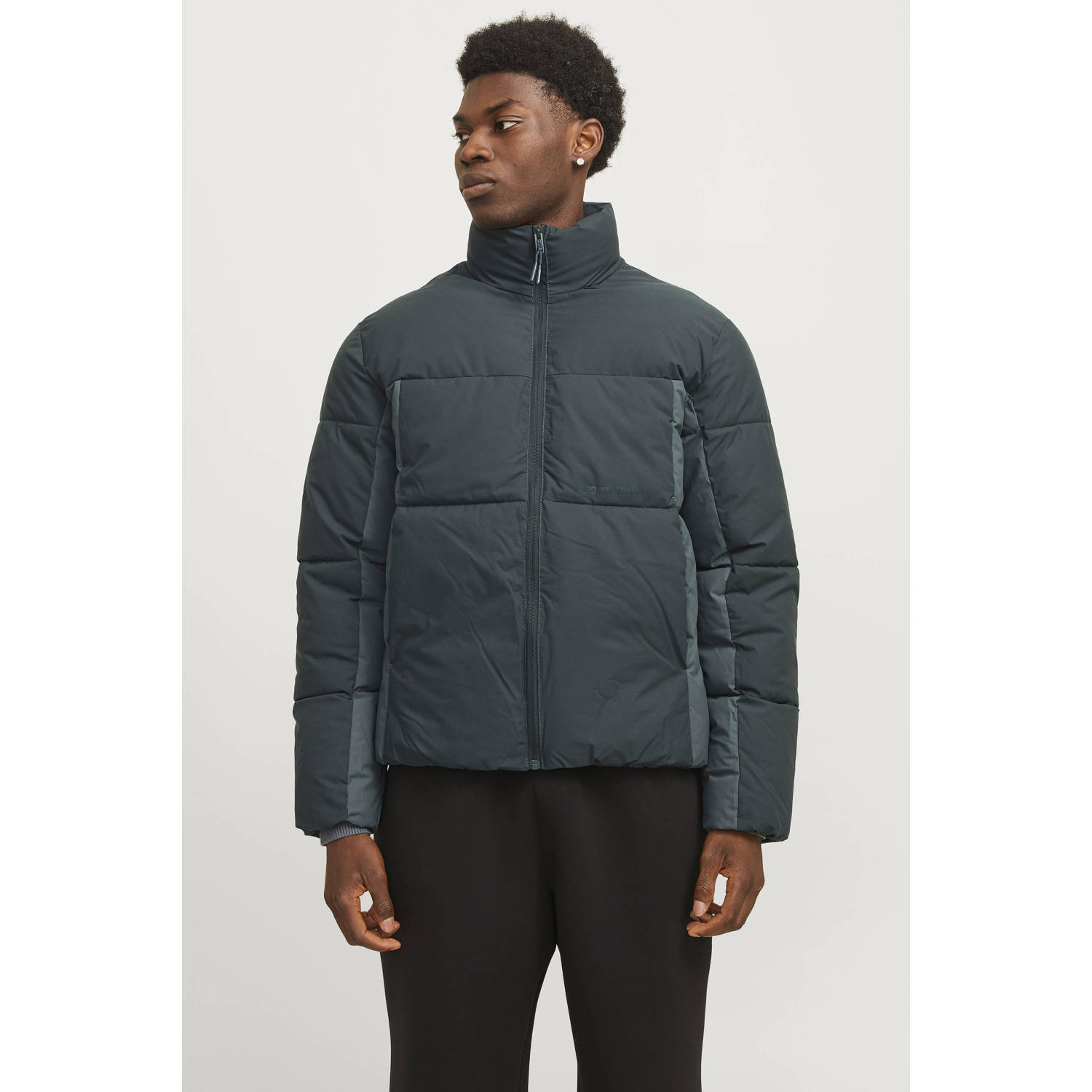 JACK & JONES ORIGINALS gewatteerde jas JORVESTERBRO donkergroen