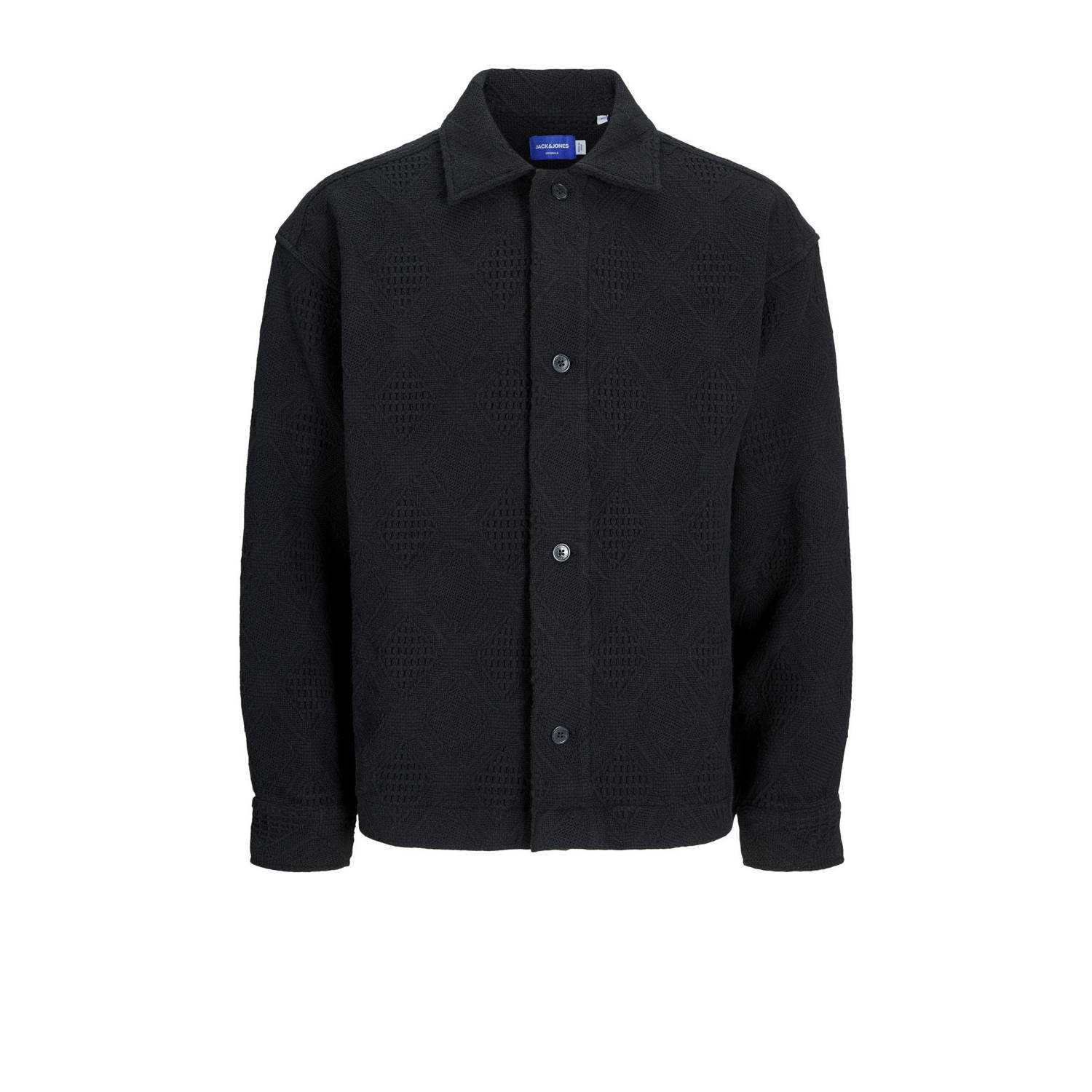 Jack & jones Regular fit vrijetijdsoverhemd met structuurmotief model 'GREENPOINT'