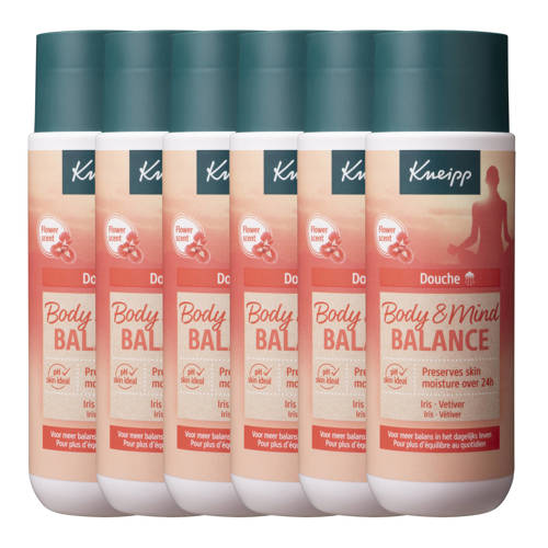 Wehkamp Kneipp Body & Mind Balance douchegel 6 x 200ml - voordeelverpakking aanbieding