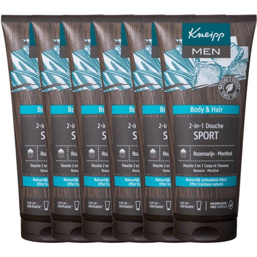 Wehkamp Kneipp Men Douche 2-in-1 Sport douchegel - voordeelverpakking 6 x 200 ml aanbieding