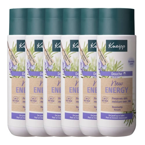 Wehkamp Kneipp New Energy douchegel 6 x 200ml aanbieding