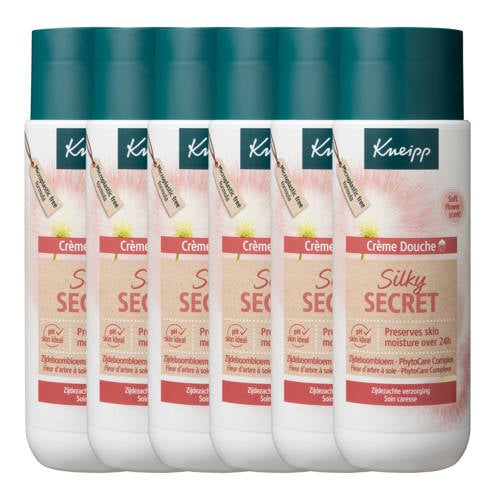 Wehkamp Kneipp Silky Secret douchegel crème 6 x 200ml - voordeelverpakking aanbieding