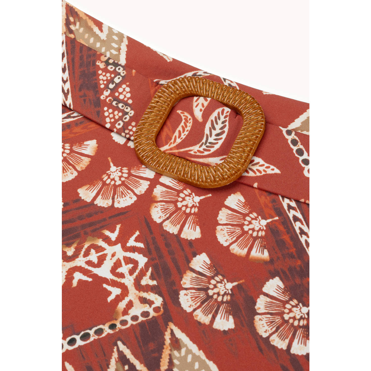Cyell Design high waist bikinibroekje Terra Batik oranje