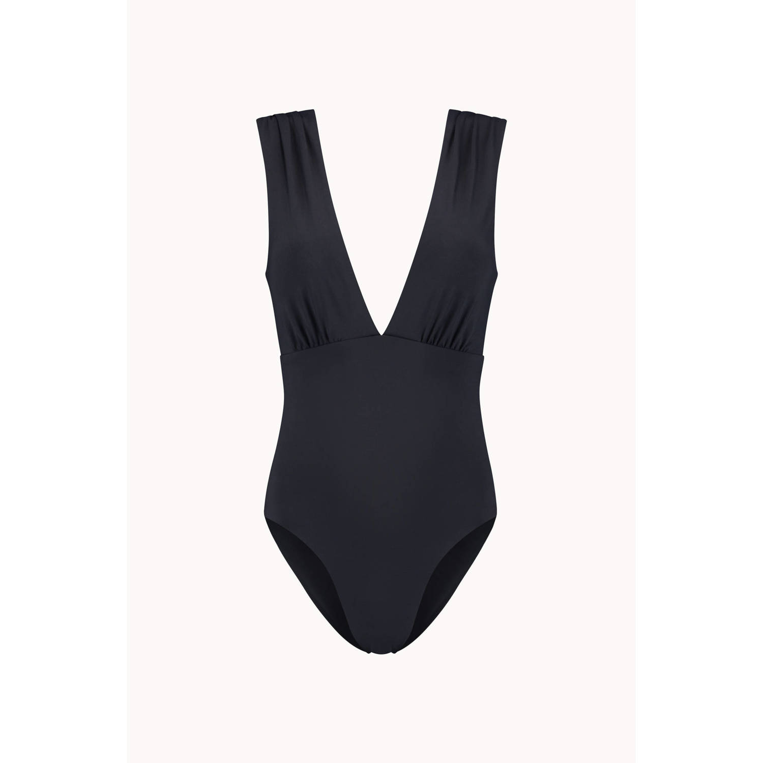 Cyell Design badpak Femme Noir met ceintuur zwart