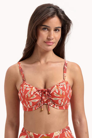 niet-voorgevormde beugel bikinitop Terra Batik oranje