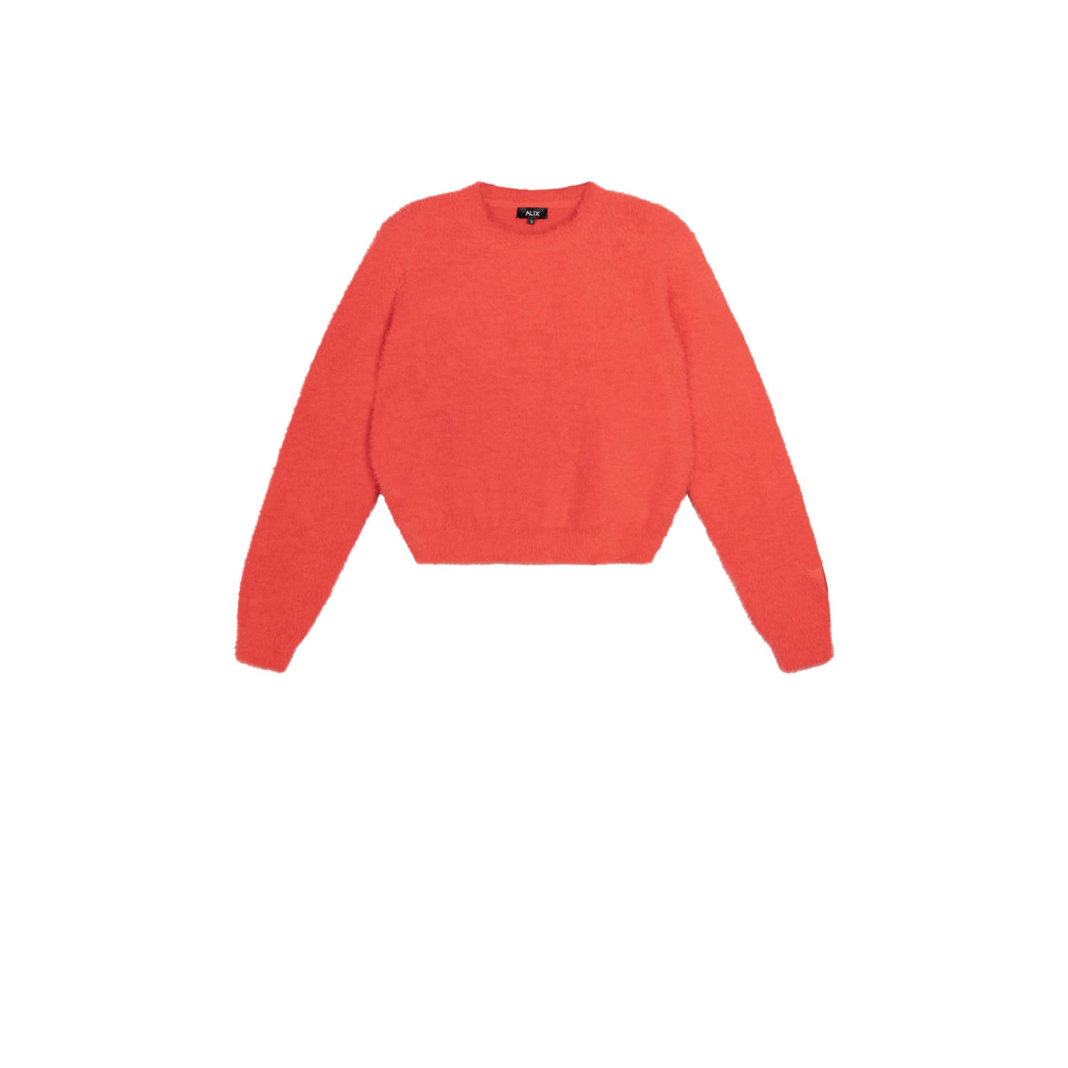 ALIX THE LABEL Dames Truien & Vesten Ladies Knitted Mohair Look Rood