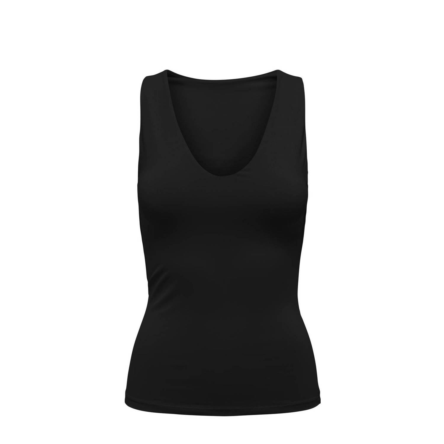 Only Carmakoma V-hals Top in Zwart Black Dames