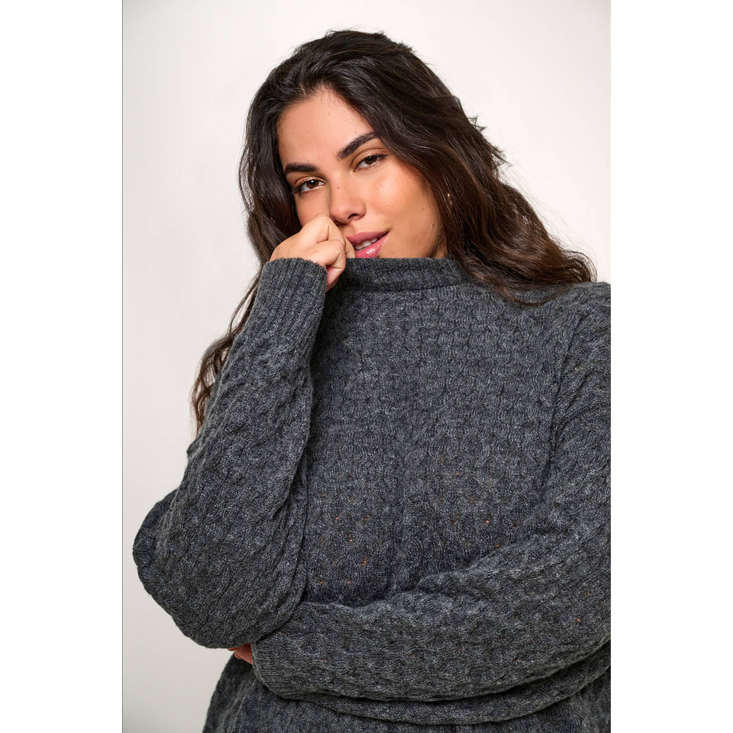 ONLY CARMAKOMA jurk CARLITA grijs