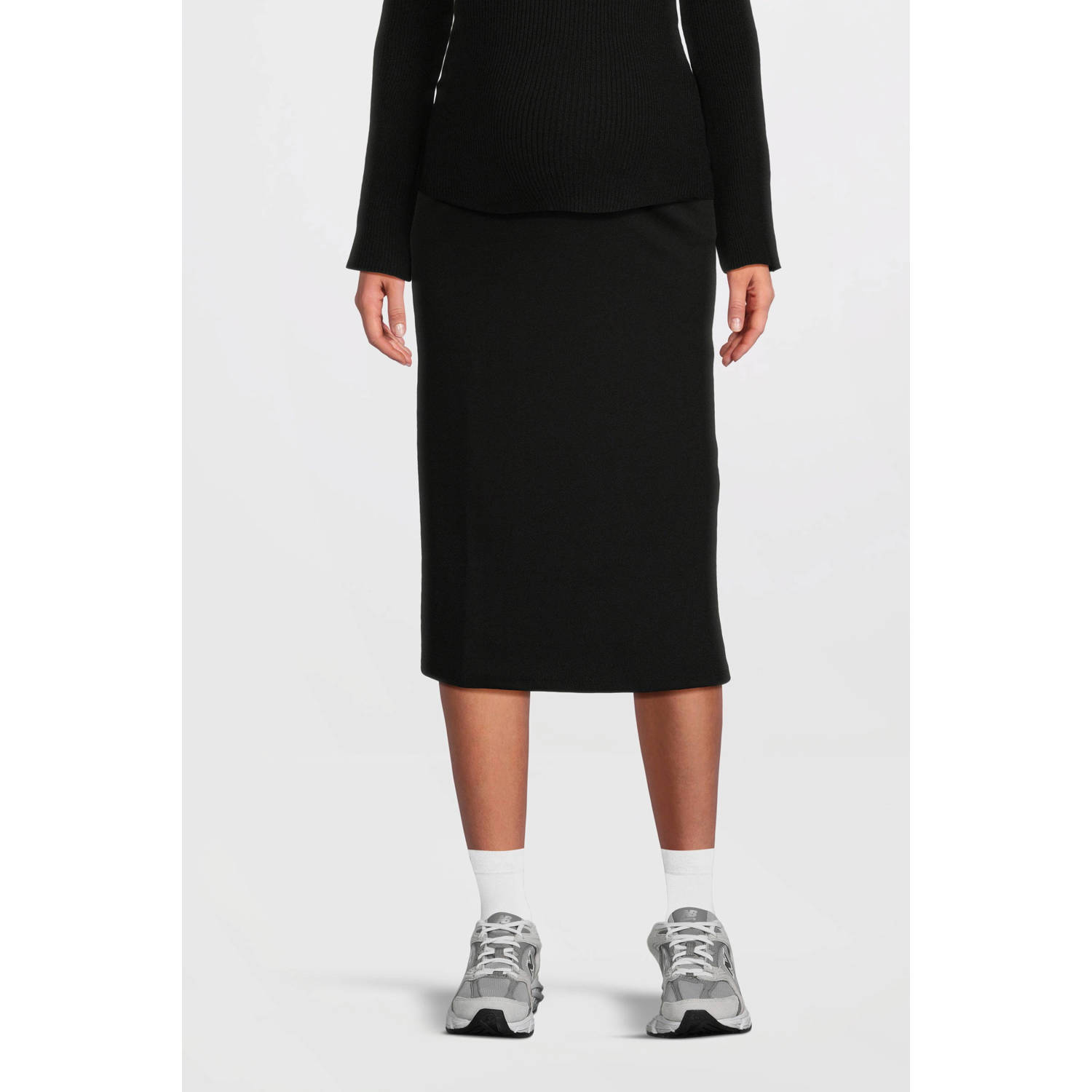 LOVE2WAIT zwangerschaps midi rok zwart
