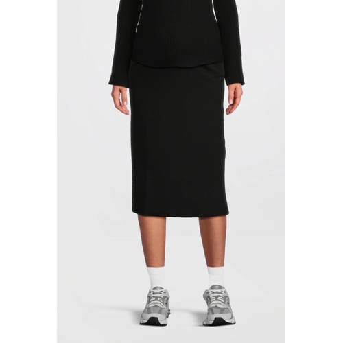 LOVE2WAIT zwangerschaps midi rok zwart afbeelding
