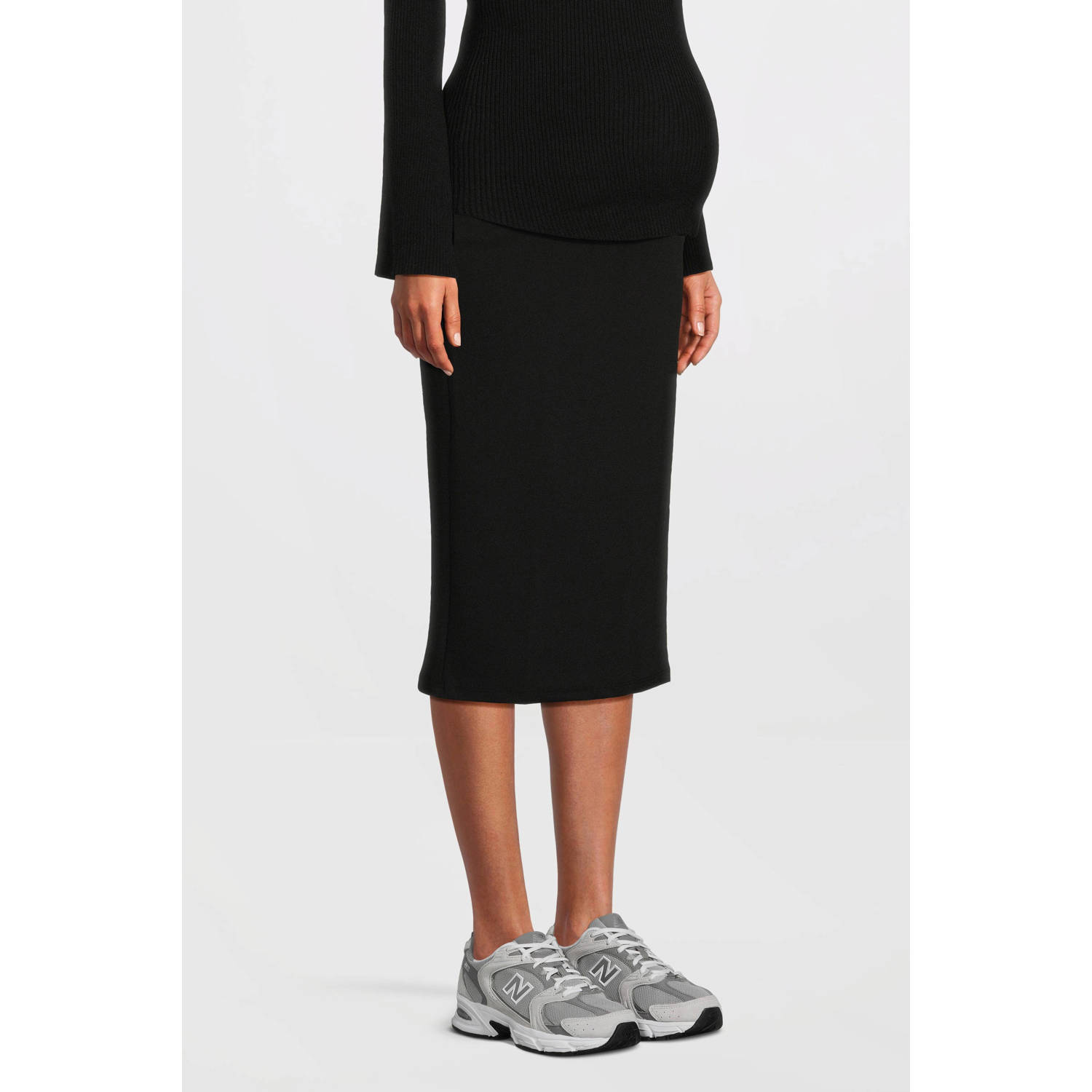 LOVE2WAIT zwangerschaps midi rok zwart
