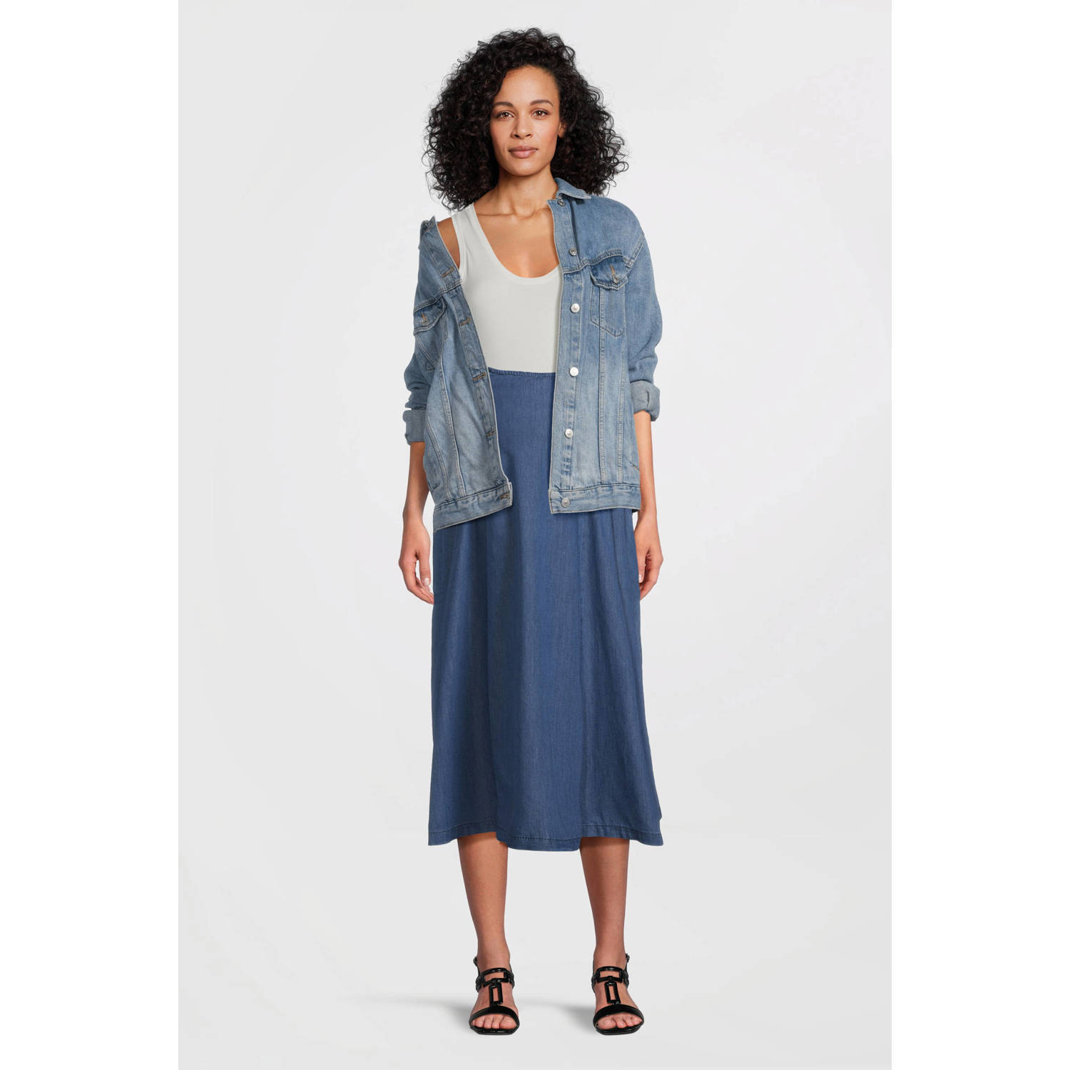 LOVE2WAIT zwangerschaps spijkerrok light blue denim