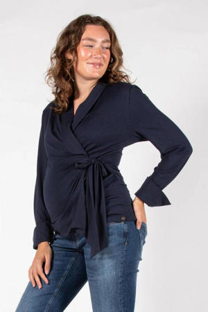 zwangerschaps overslagtop donkerblauw