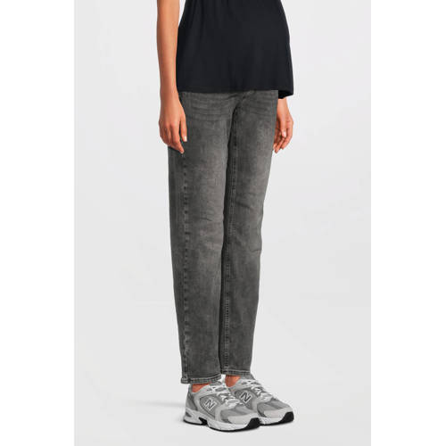 LOVE2WAIT zwangerschaps regular jeans grey denim afbeelding