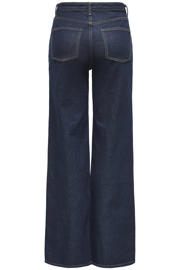 thumbnail: ONLY high waist wide leg jeans ONLJUICY dark blue denim