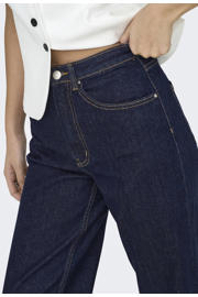 thumbnail: ONLY high waist wide leg jeans ONLJUICY dark blue denim