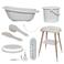 bébé-jou Badset 7-delig Sense Light Grey