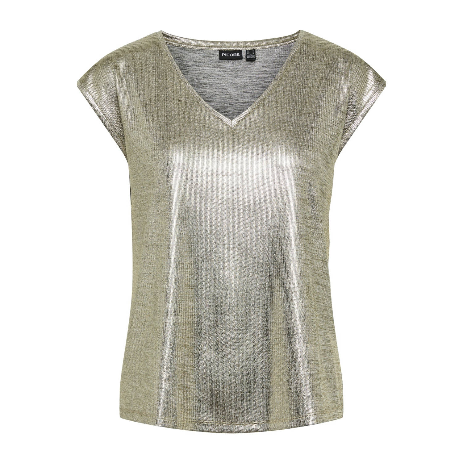 PIECES Curve T-shirt PCNEORA goud