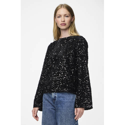 PIECES blousetop PCKAM met open rug afbeelding