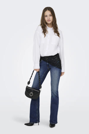 low waist flared jeans ONLBLUSH dark blue denim