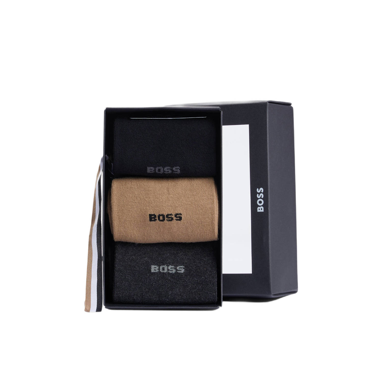 BOSS giftbox sokken set van 3 multi