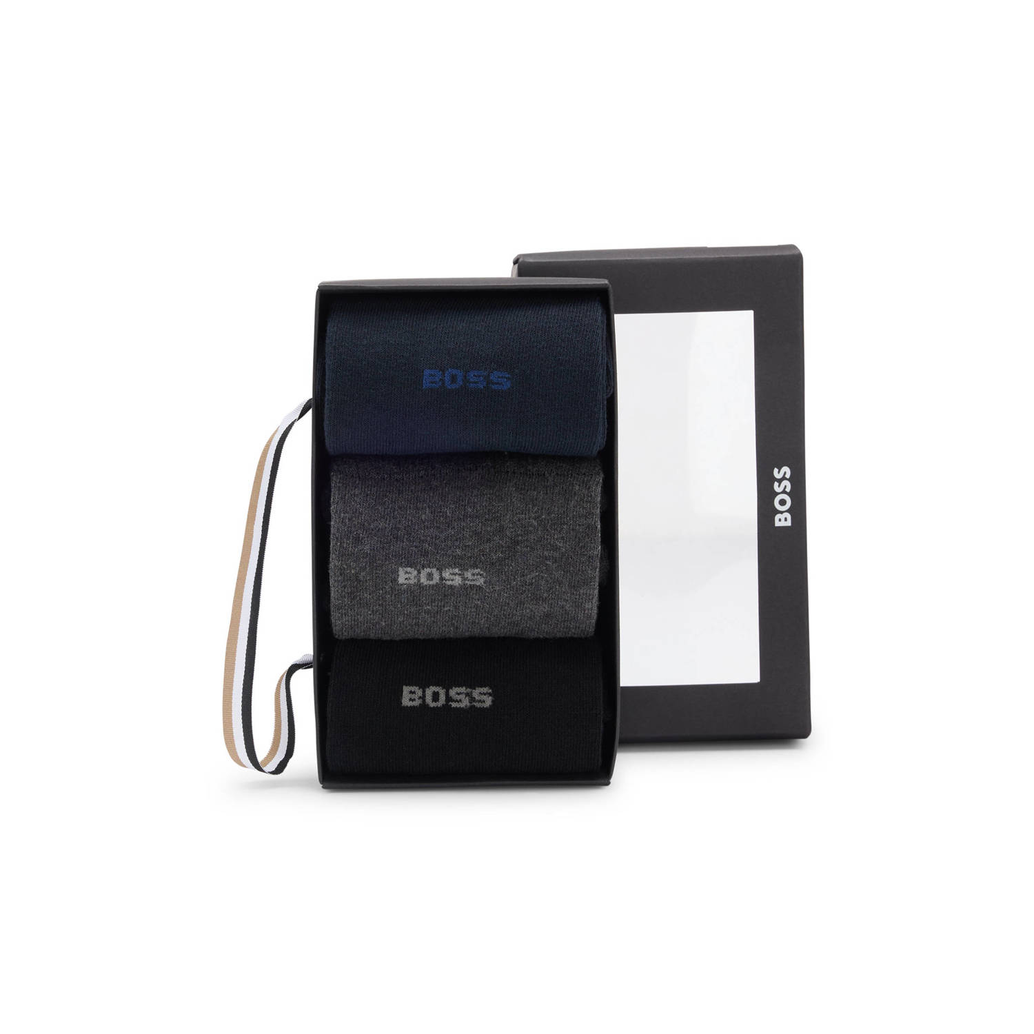 BOSS giftbox sokken set van 3 multi