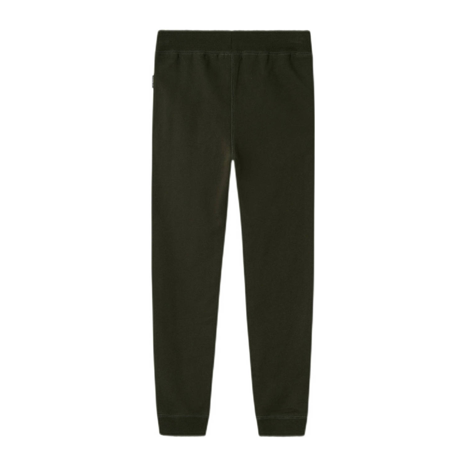 NAME IT KIDS regular fit broek NKMSWEAT donker olijfgroen