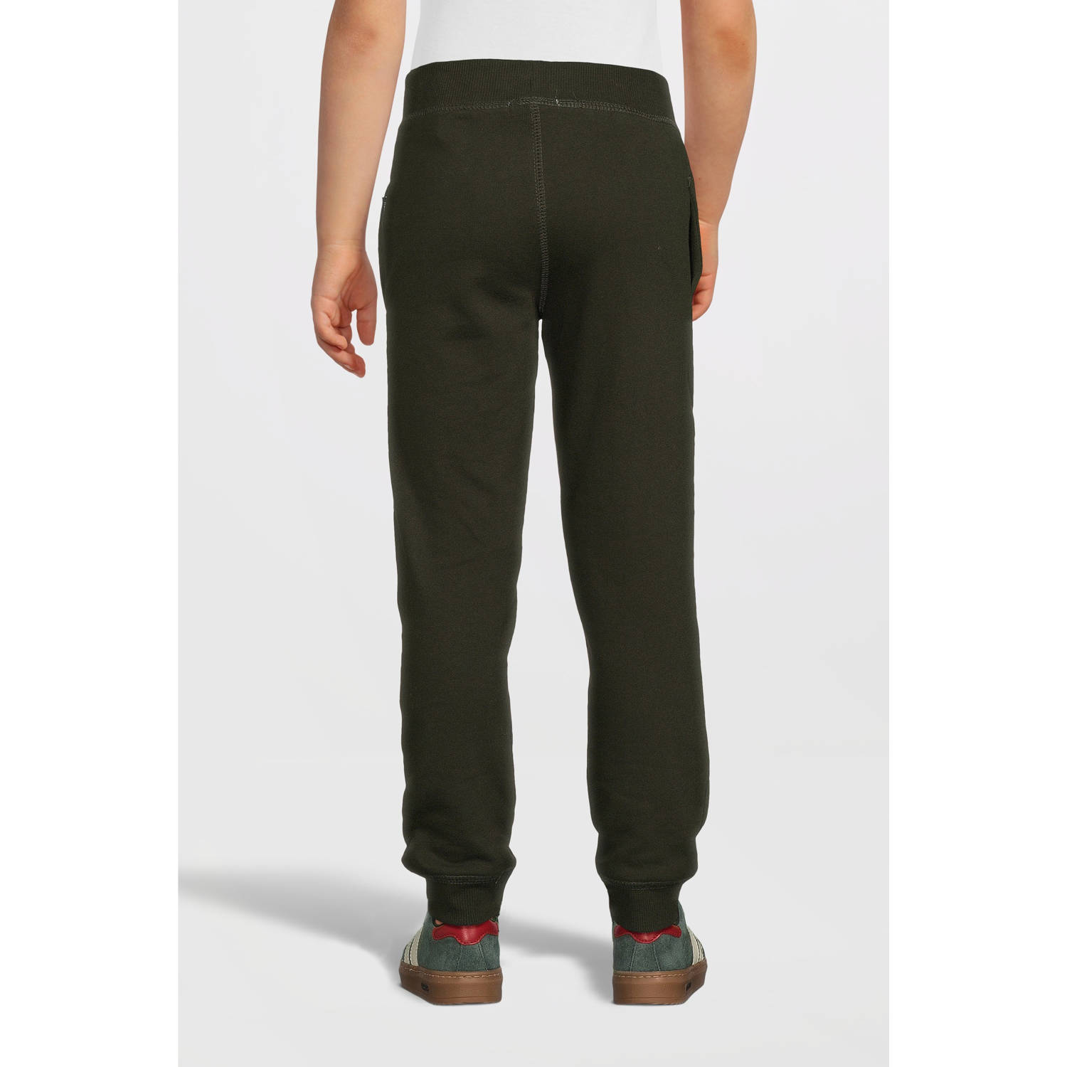 NAME IT KIDS regular fit broek NKMSWEAT donker olijfgroen