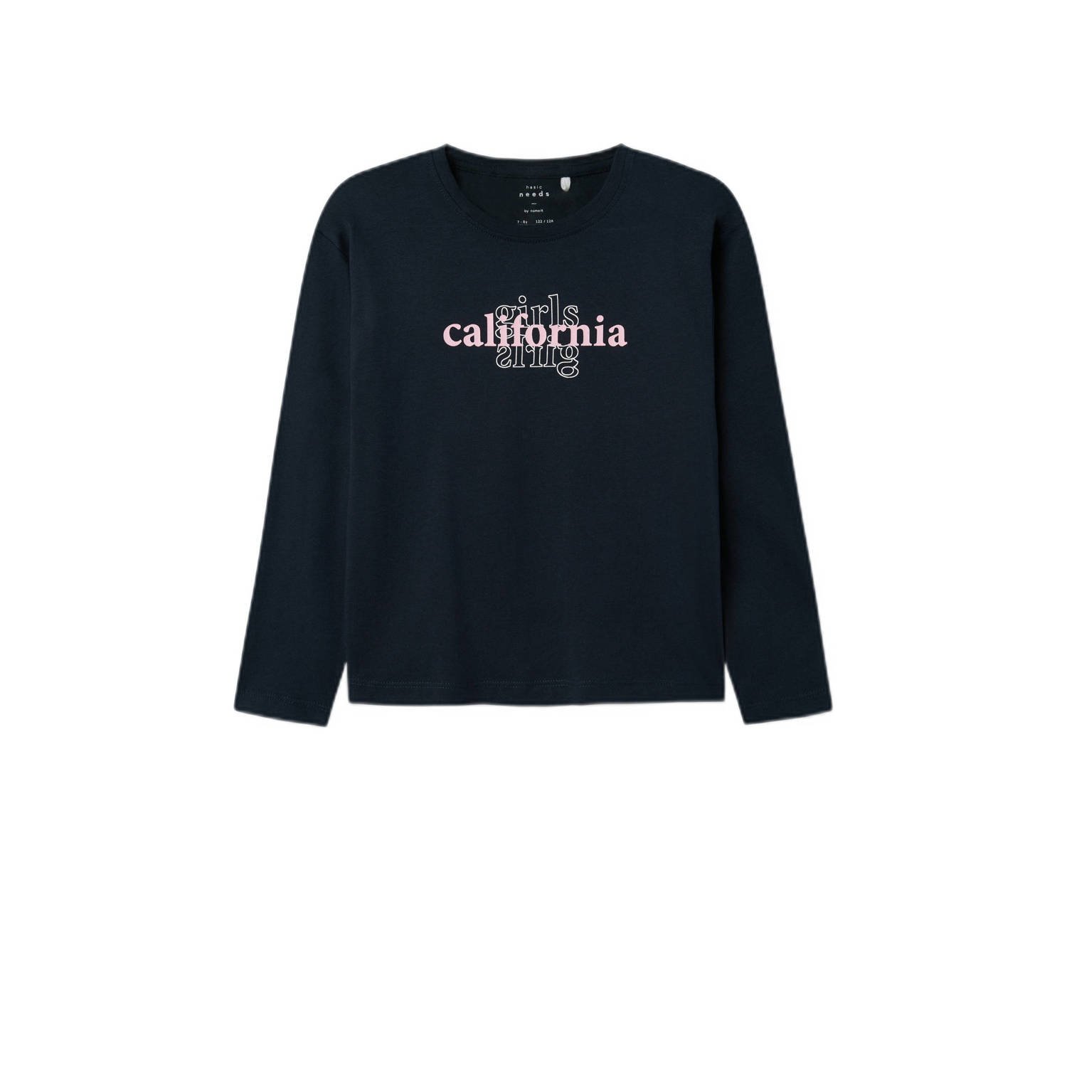 NAME IT KIDS longsleeve NKFVEEN set van 2 offwhite donkerblauw